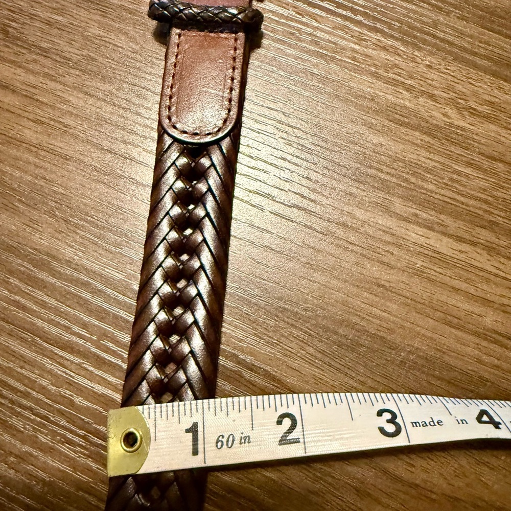 Boys Brown Braided Faux Leather Braided Belt Made Very Well Size‎ 20-22” - Picture 6 of 6